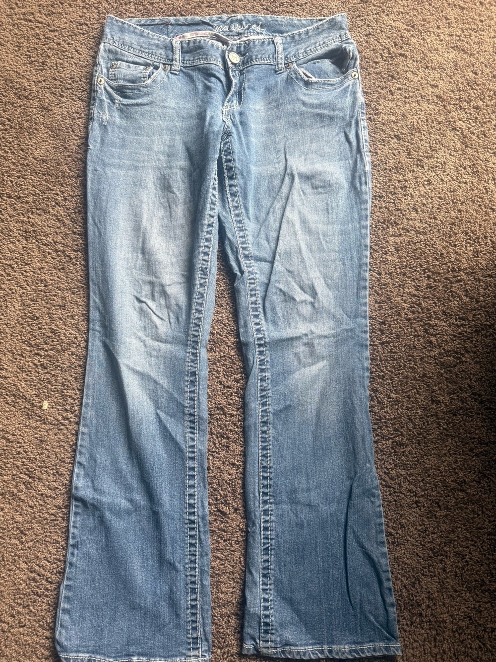 Maurices Light Blue Flared Jeans